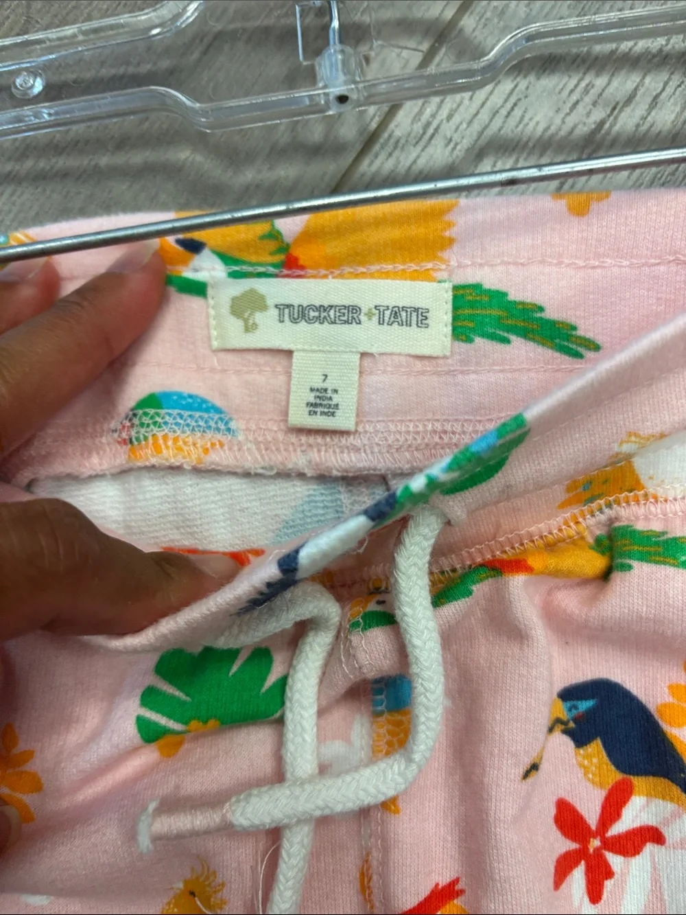 Tucker + Tate Pink Tropical Bird Print Shorts